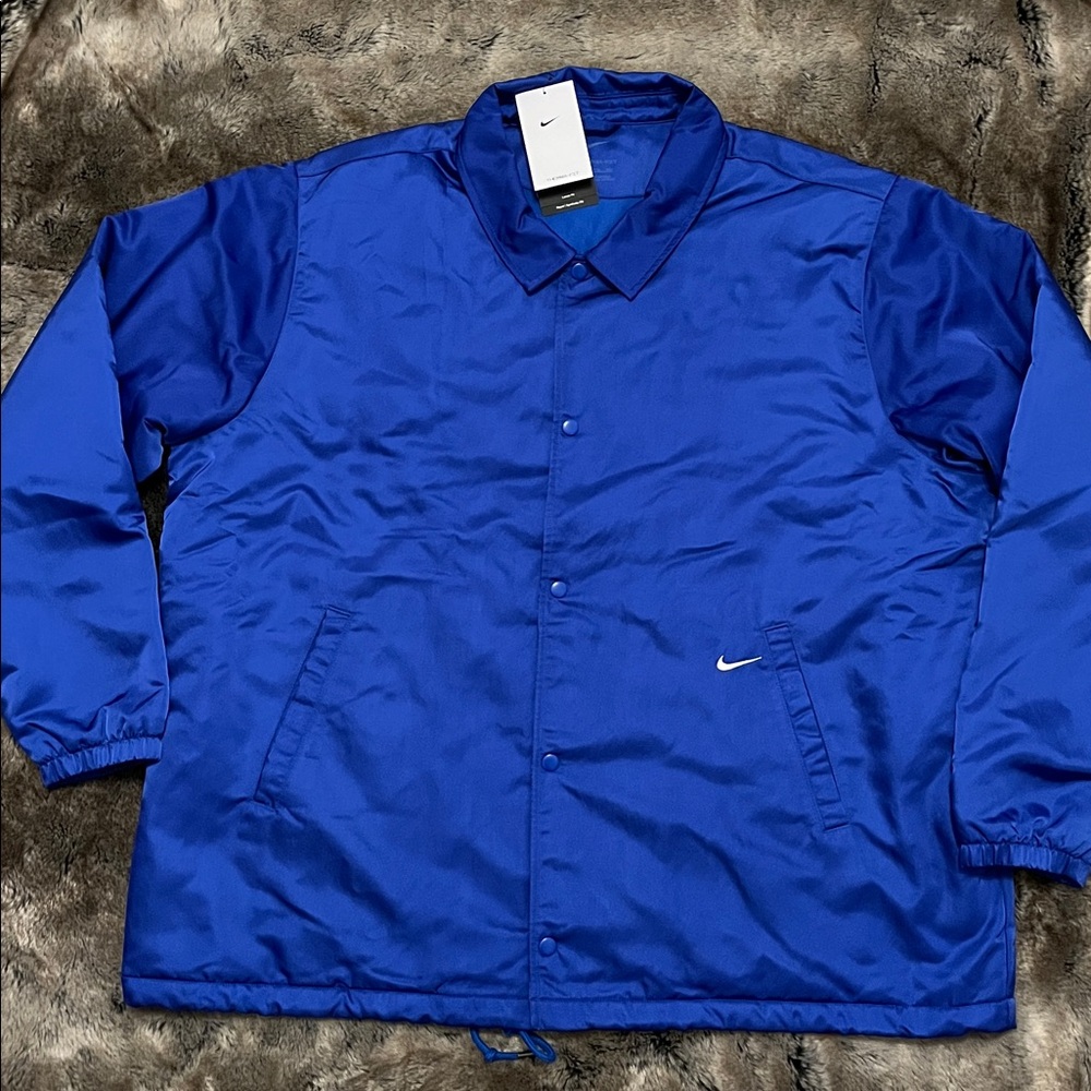 Nike Basketball Jacket Men's XXL Therma-Fit 72 Logo HJ3875 blue button up  $150